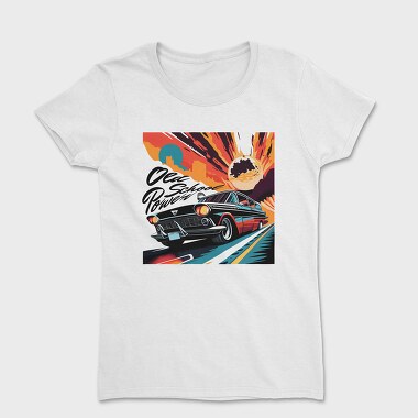Old School Power Hot Road Cars Comic, Women's T-Shirt
