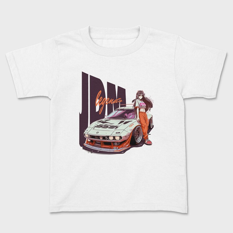 Personalized Car Girl Sleeve, Детска Тениска