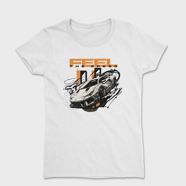 Race Car Shapes Feel the Speed, Women's T-Shirt