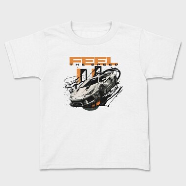 Race Car Shapes Feel the Speed, Kids' T-Shirt