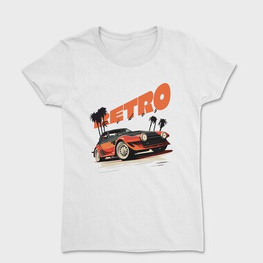 Retro Rides Convertible Palms, Women's T-Shirt