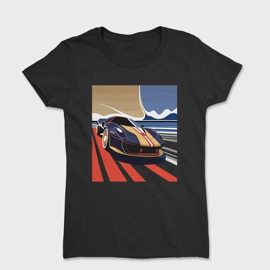 Retro Supercar in Vintage, Women's T-Shirt