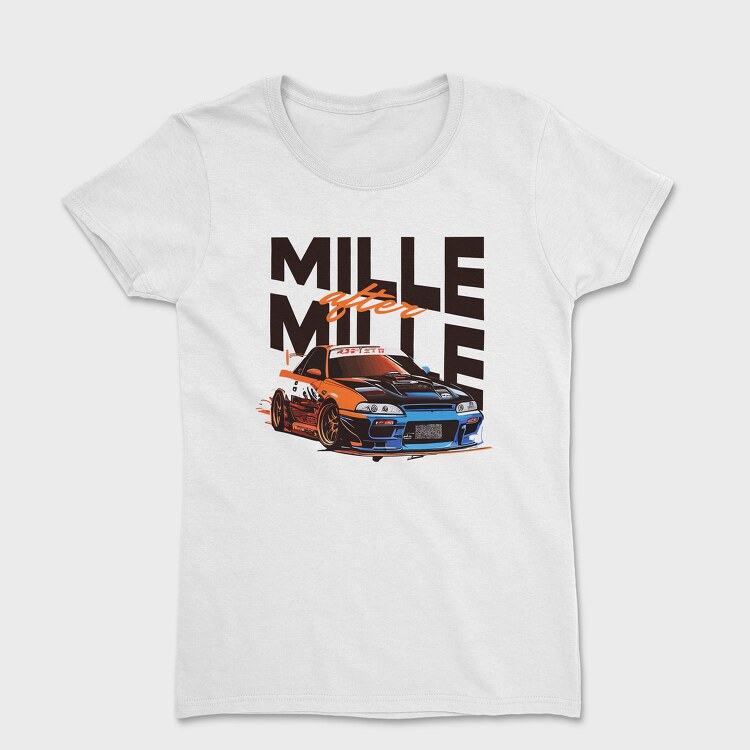 Side View Multi Color Personalized Car, Women's T-Shirt