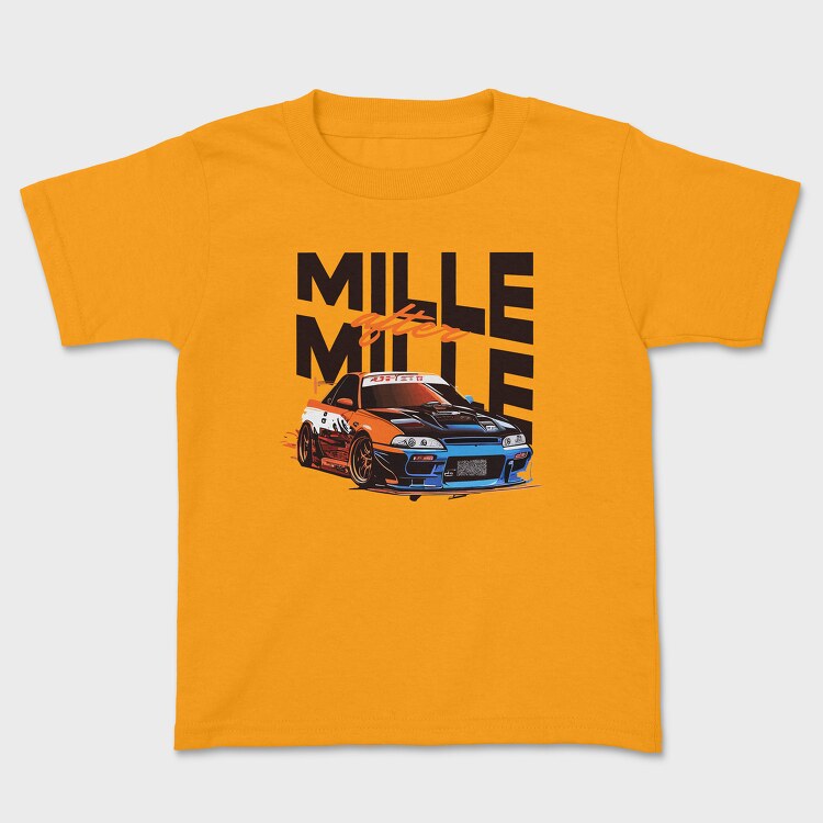 Side View Multi Color Personalized Car, Kids' T-Shirt