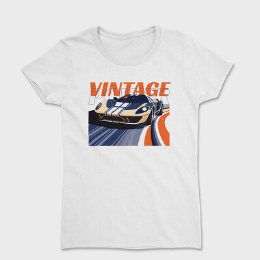 Sports Car Racetrack Vintage Power, Women's T-Shirt