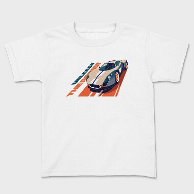 Sports Car Track Unleash Power, Kids' T-Shirt