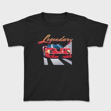 Supercar Front Perspective Legendary Speed, Kids' T-Shirt