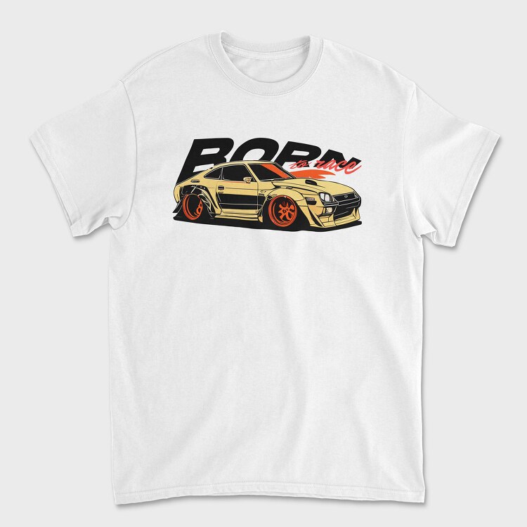 Supercar Racing Car Born to Race, Unisex Men's T-Shirt