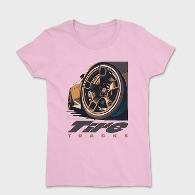 Tired Track Custom Auto Rims, Women's T-Shirt