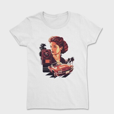 Vintage Convertible Car 2, Women's T-Shirt