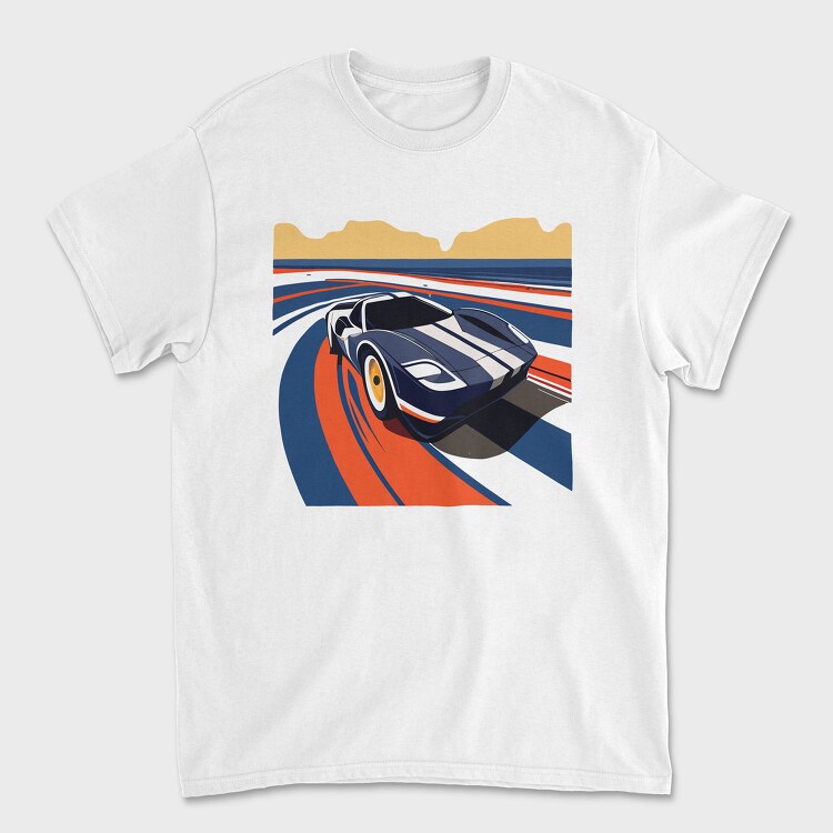 Vintage Supercar in Retro, Unisex Men's T-Shirt