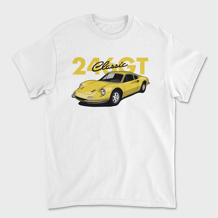 Ferrari Dino 246 Gt, Унисекс Мъжка Тениска