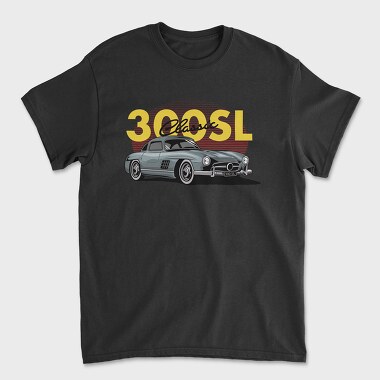 Mercedes Benz 300SL Gullwing, Unisex Men's T-Shirt