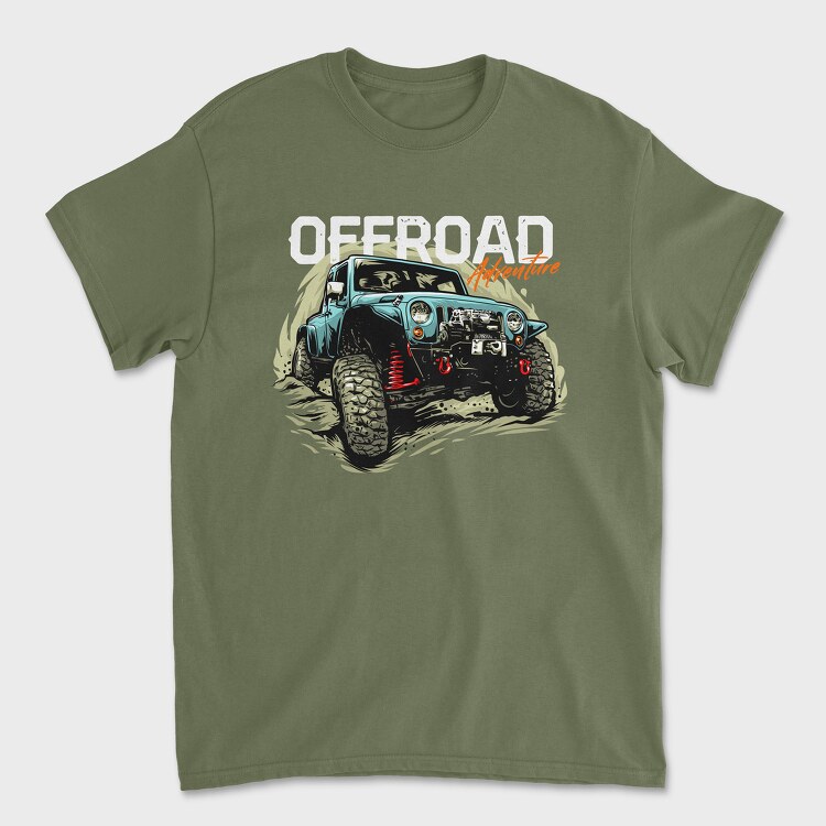 Adventure Offroad Jeep, Унисекс Мъжка Тениска