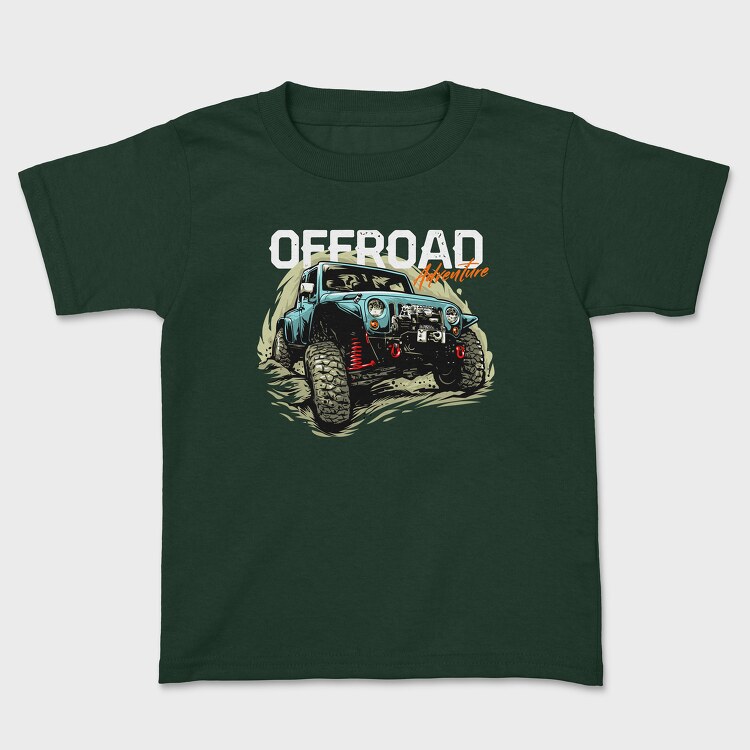Kids' T-Shirt, Adventure Offroad Jeep