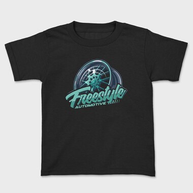 Freestyle Automotive Rim, Kids' T-Shirt