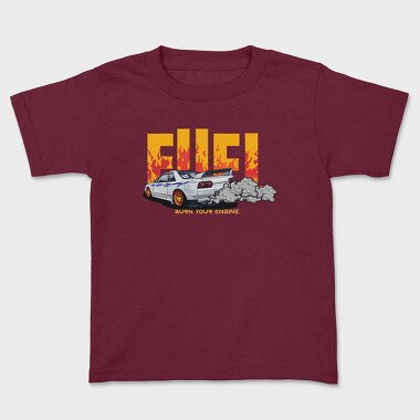 Fuel Burn Your Engine, Kids' T-Shirt