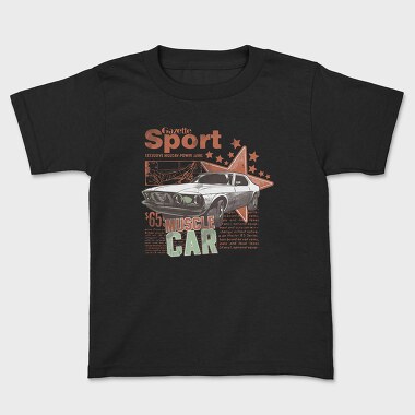 Gazette Sport Muscle Car 65, Kids' T-Shirt