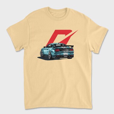Green Mustang, Unisex Men's T-Shirt
