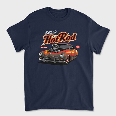 Унисекс Мъжка Тениска, Hotrod Custom Classic Car