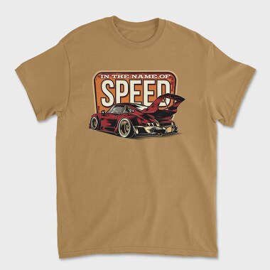 In the Name of Speed Porsche, Unisex Men's T-Shirt