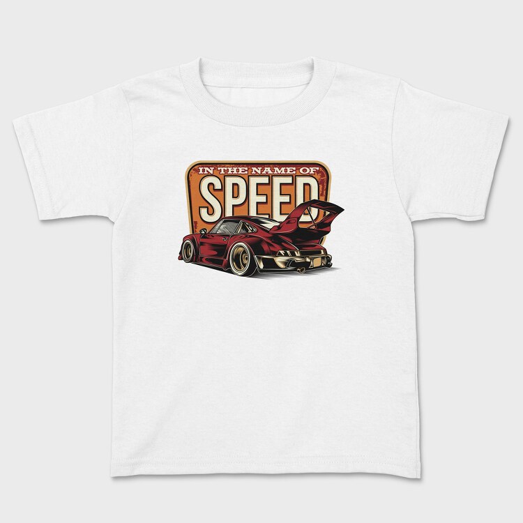 In the Name of Speed Porsche, Kids' T-Shirt