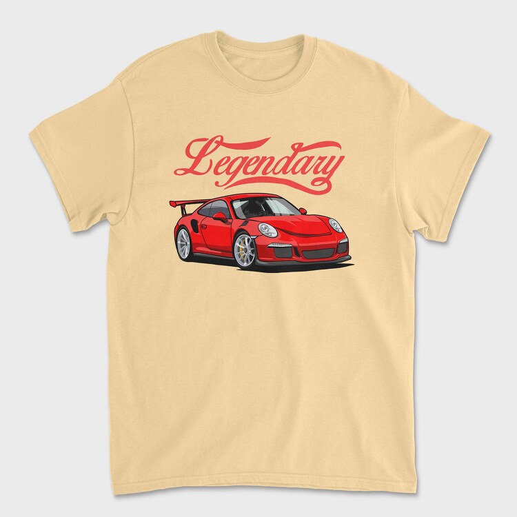 Legendary Porsche, Унисекс Мъжка Тениска