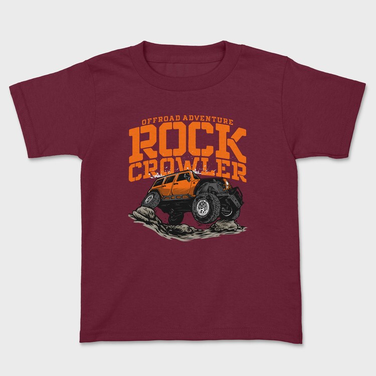 Offroad Adventure Rock Crowler Jeep, Детска Тениска