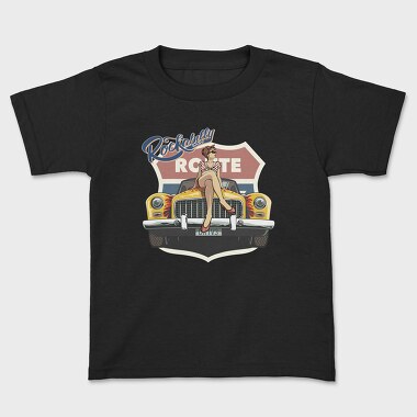 Rackabilly Route, Kids' T-Shirt