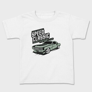 Speed Classic the Drift Car, Kids' T-Shirt
