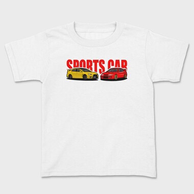 Sports Car Evo Subaru, Kids' T-Shirt