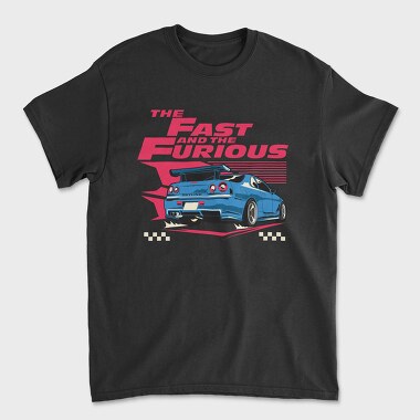 The Fast and the Furious Gtr, Унисекс Мъжка Тениска