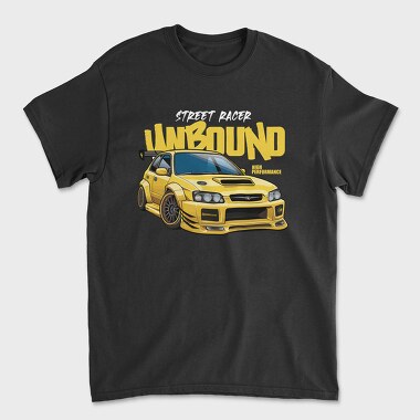 Унисекс Мъжка Тениска, Unbound Subaru Yellow
