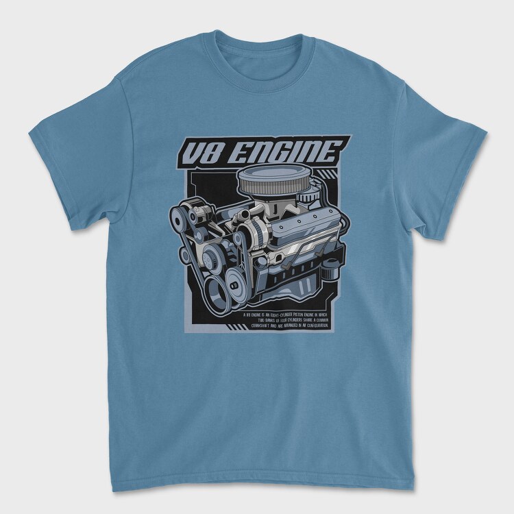 V8 Engine, Unisex Men's T-Shirt