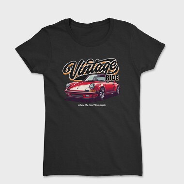 Vintage Ride Porsche, Women's T-Shirt