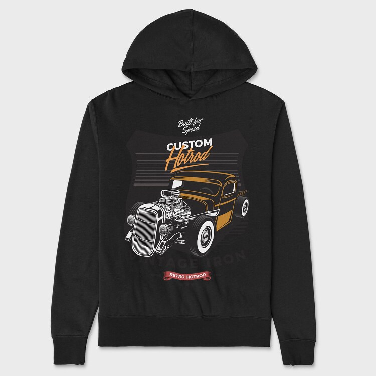 Custom Hotrod 2, Unisex Men's Hoodie