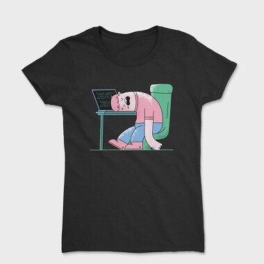 Man Sleeping On Desk, Women's T-Shirt