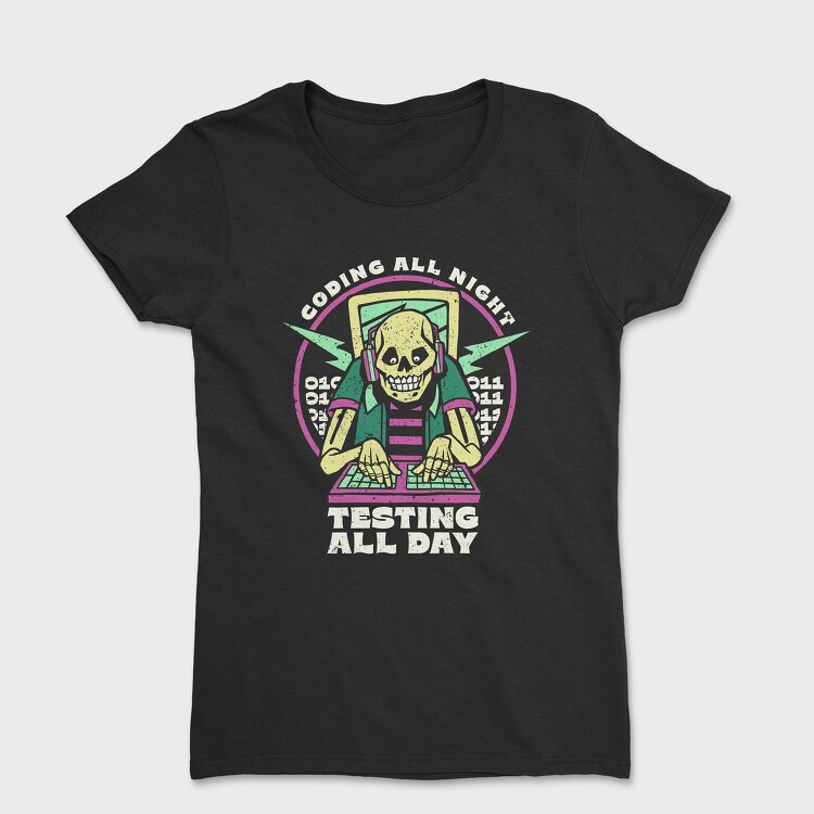 Skeleton Coding, Women's T-Shirt