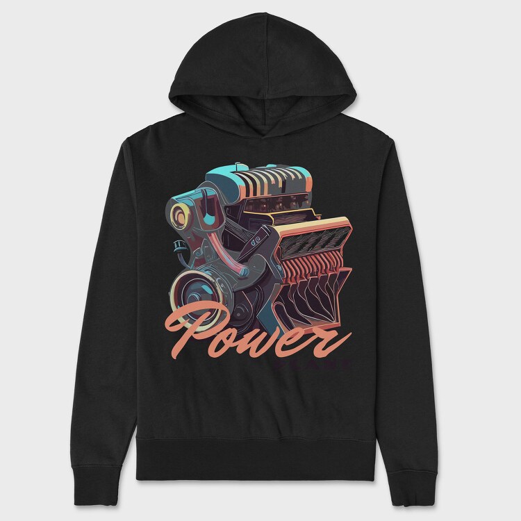 Car Engine Power Plant, Унисекс Мъжко Суичър