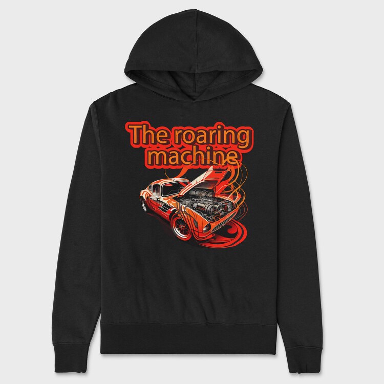 Sports Car Revving Engine, Unisex Men's Hoodie