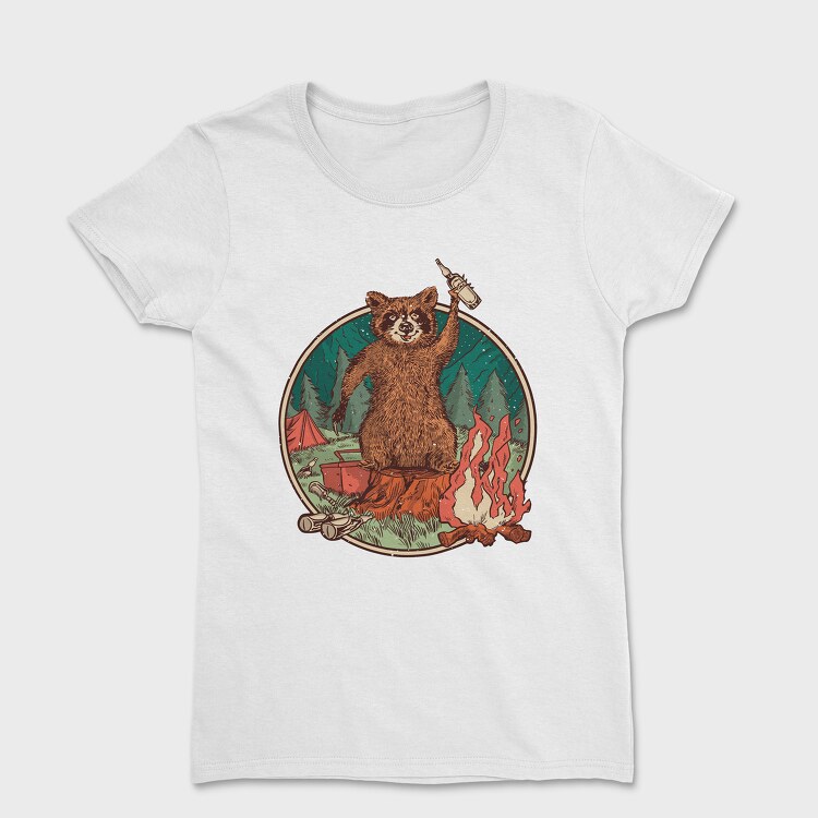 Raccoon Beer, Women's T-Shirt