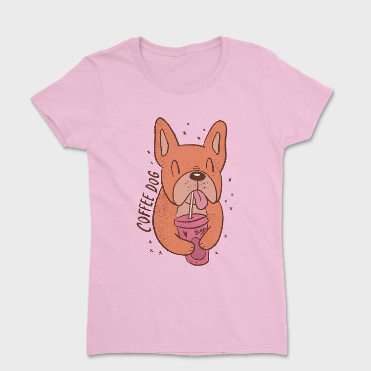 Women's T-Shirt, Coffee Dog