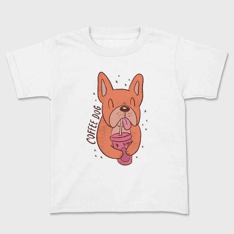 Coffee Dog, Kids' T-Shirt