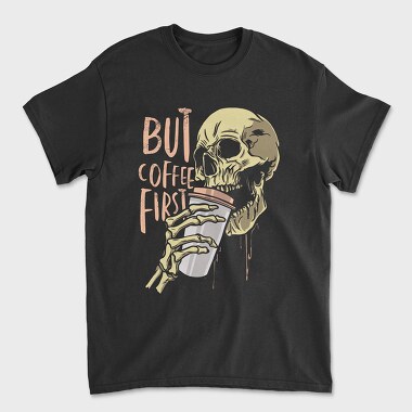 Coffe Skull, Unisex Men's T-Shirt