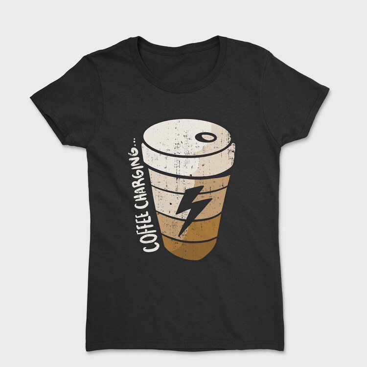 Coffee Charging, Дамска Тениска