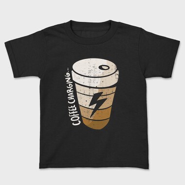 Coffee Charging, Kids' T-Shirt