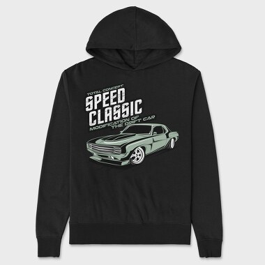 Speed Classic the Drift Car, Unisex Men's Hoodie