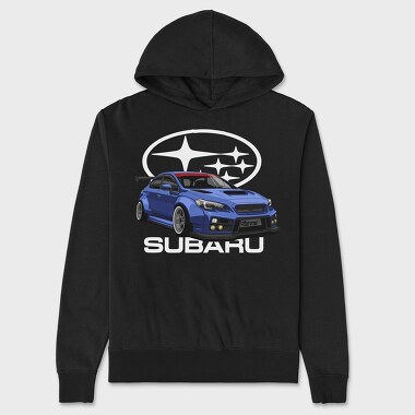 Blue Subaru, Unisex Men's Hoodie