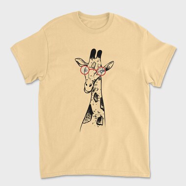 Giraffe Glass, Unisex Men's T-Shirt