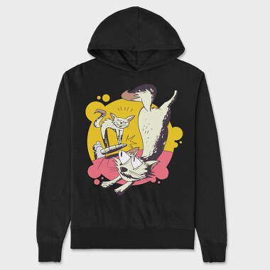 Cats, Unisex Men's Hoodie